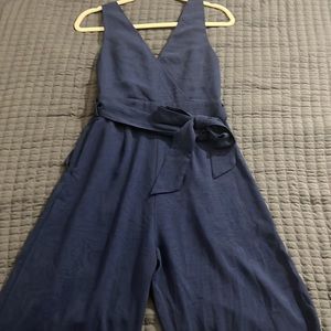 🔵LULU’S Lupita Navy Blue Sleeveless Culotte Romper Jumpsuit🔵